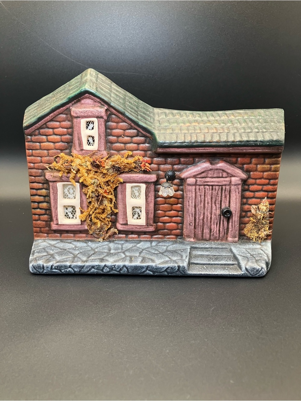 Handcrafted Brick Cottage Wall Accent